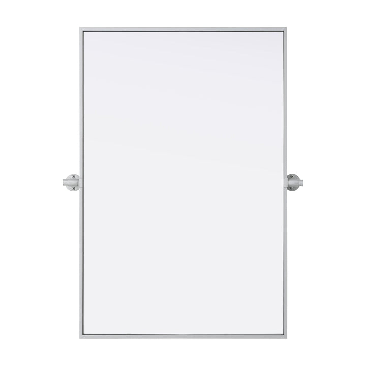 Metal Frame Mirror III in Silver by Elegant