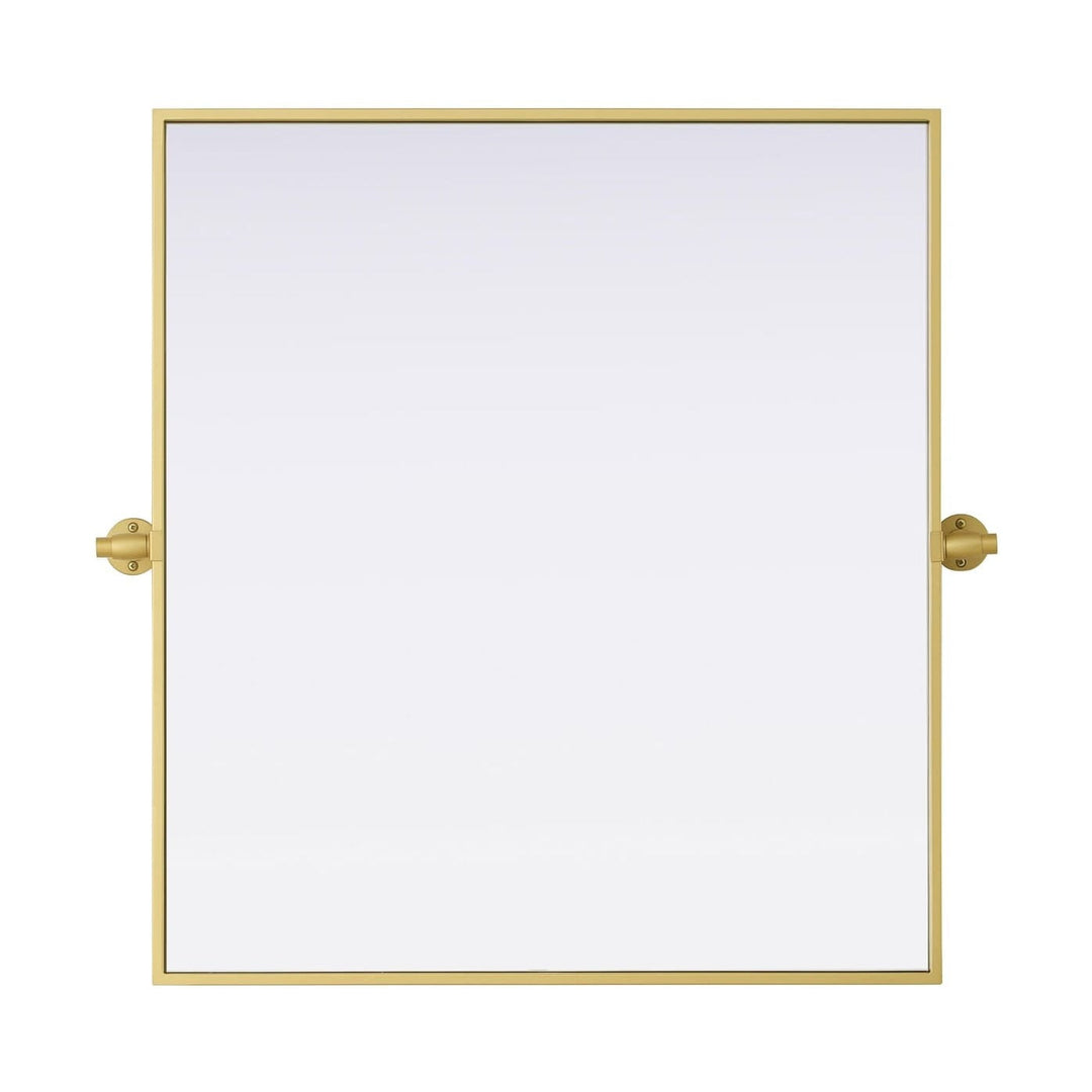 Metal Frame Mirror III in Brass by Elegant