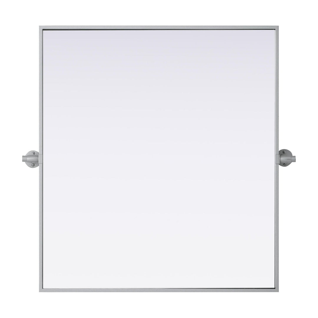 Metal Frame Mirror III in Silver by Elegant