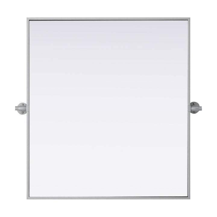 Metal Frame Mirror III in Silver by Elegant
