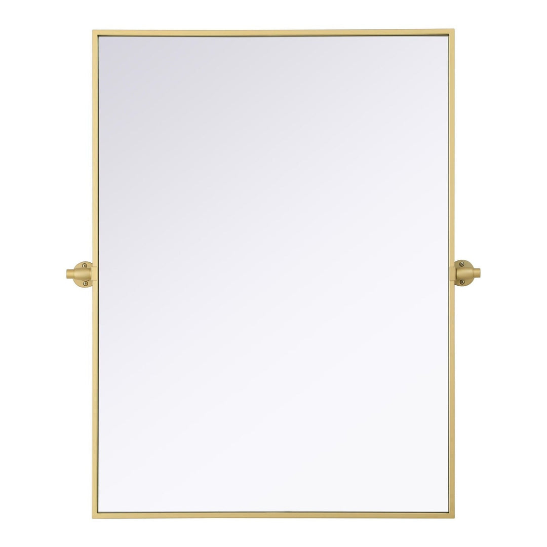 Metal Frame Mirror III in Brass by Elegant