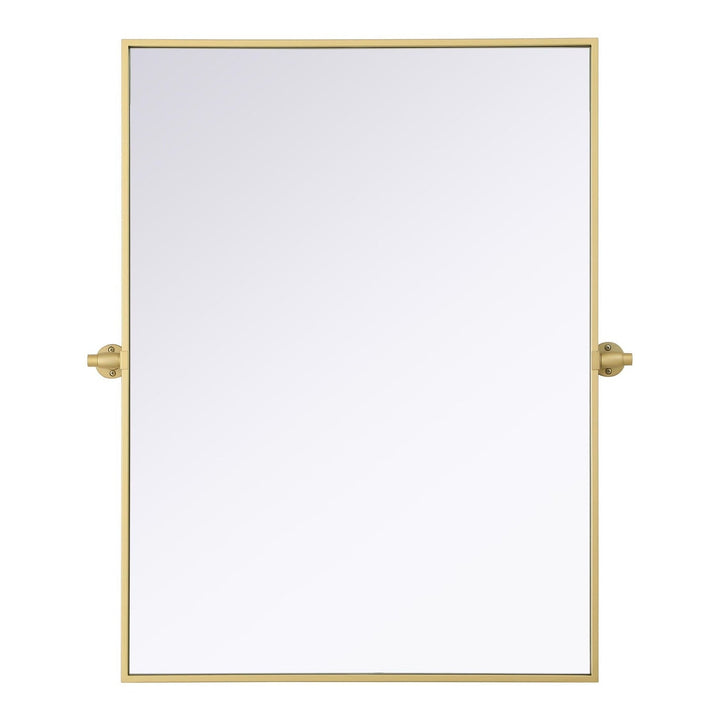 Metal Frame Mirror III in Brass by Elegant