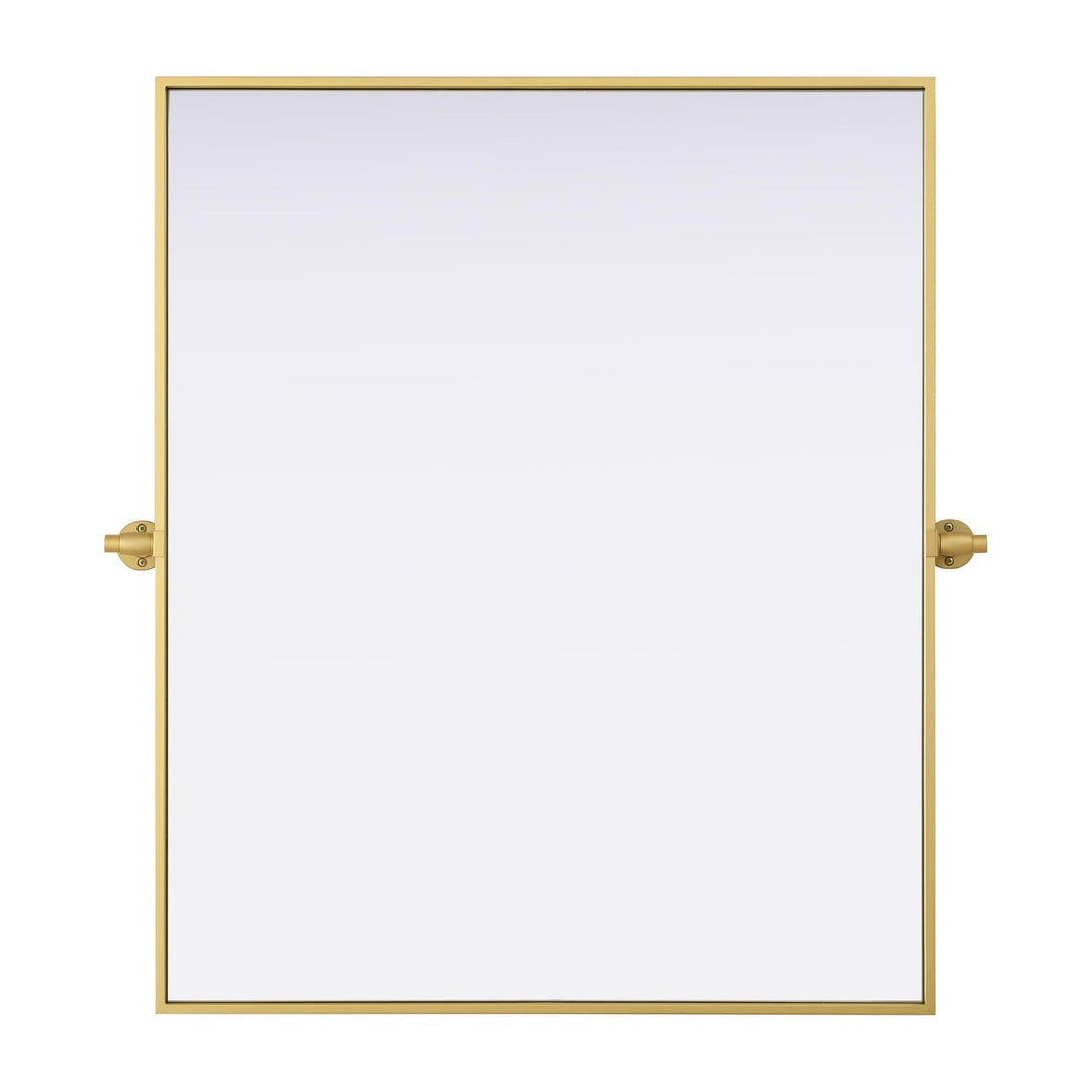 Metal Frame Mirror III in Brass by Elegant