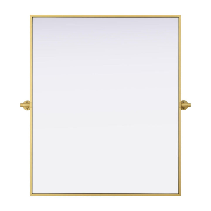 Metal Frame Mirror III in Brass by Elegant