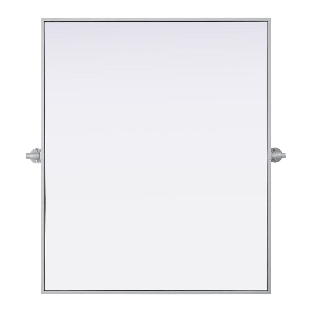 Metal Frame Mirror III in Silver by Elegant