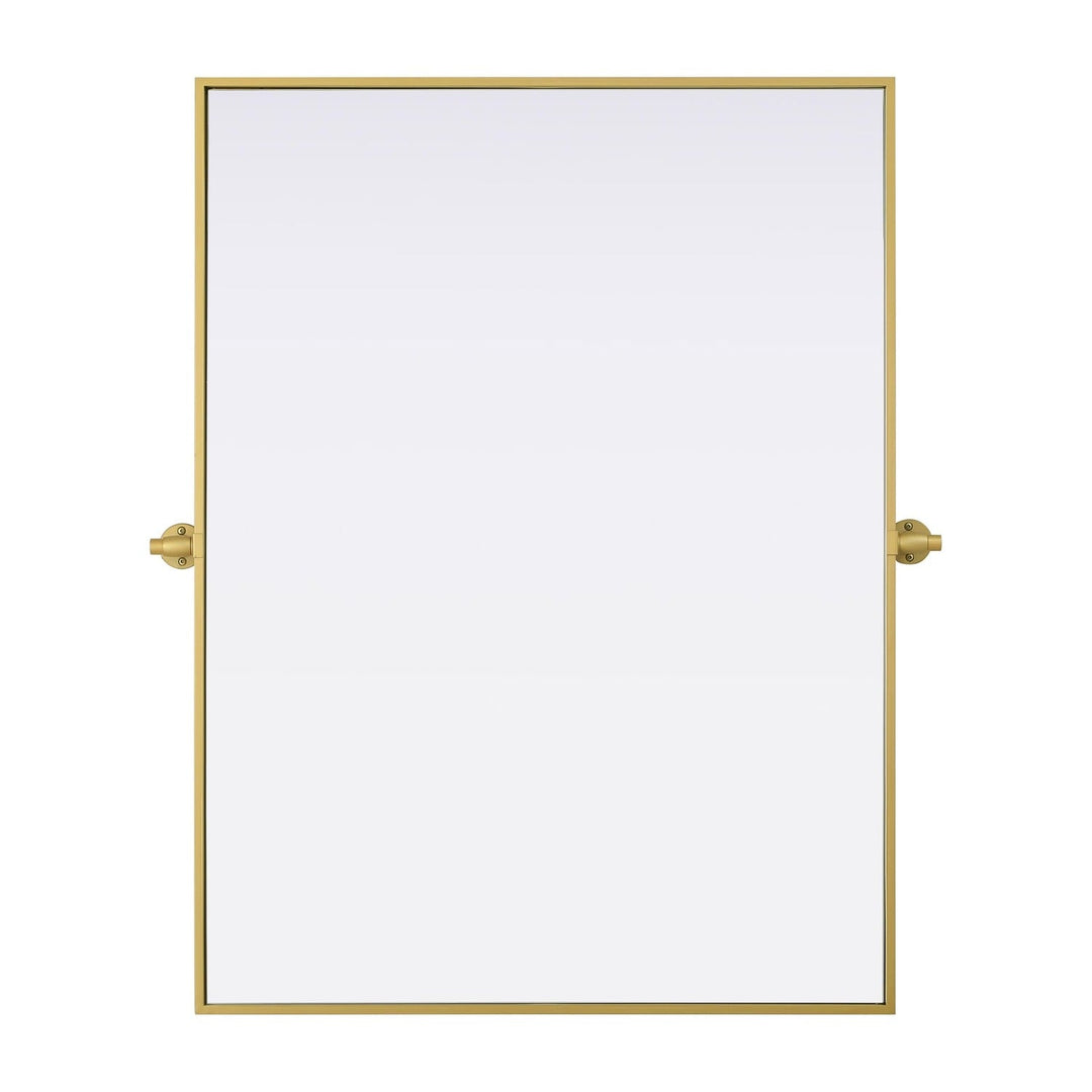 Metal Frame Mirror III in Brass by Elegant