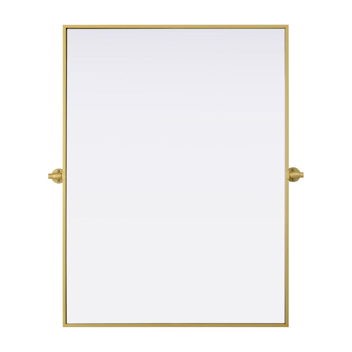 Metal Frame Mirror III in Brass by Elegant