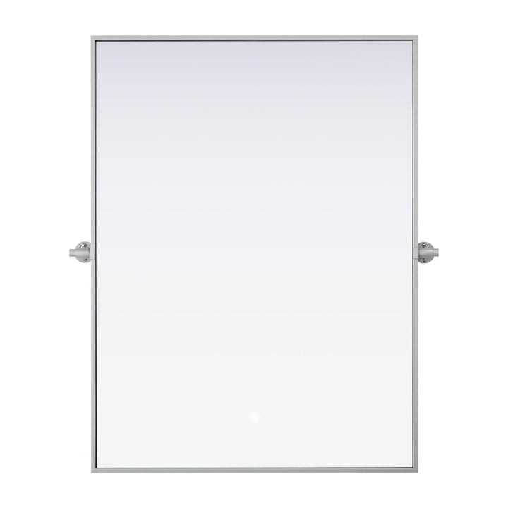 Metal Frame Mirror III in Silver by Elegant
