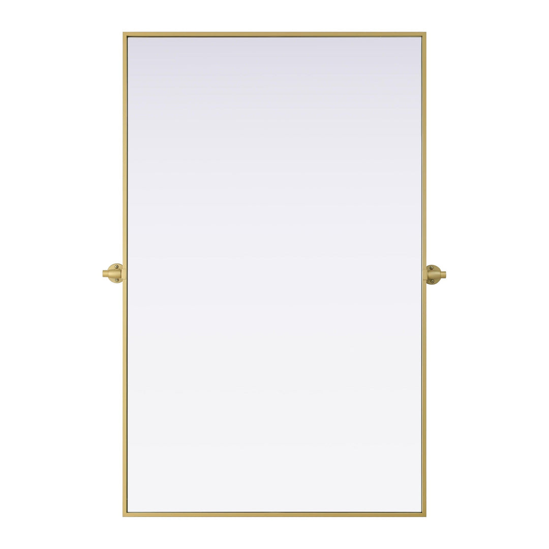 Metal Frame Mirror III in Brass by Elegant