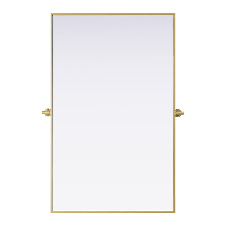 Metal Frame Mirror III in Brass by Elegant
