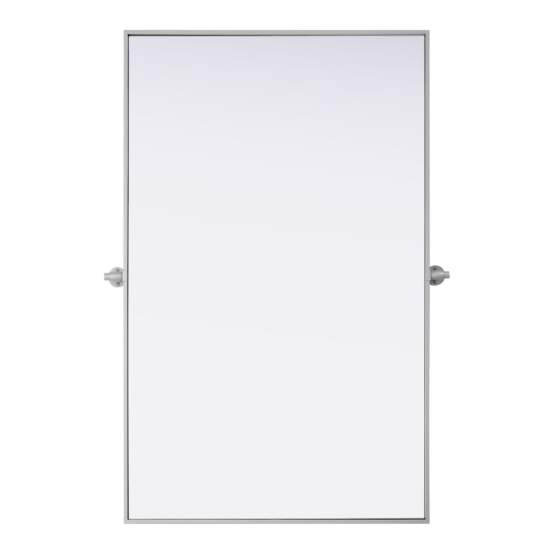Metal Frame Mirror III in Silver by Elegant