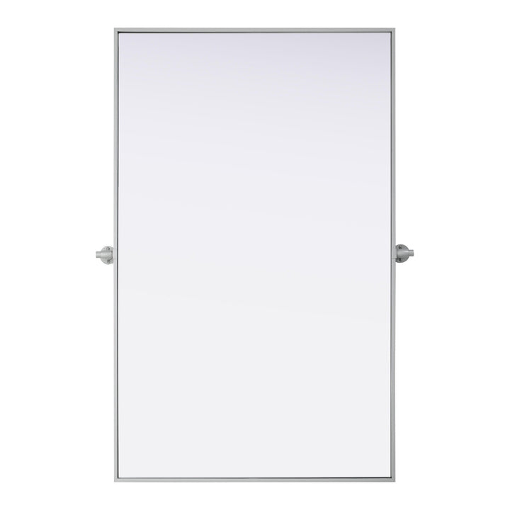 Metal Frame Mirror III in Silver by Elegant