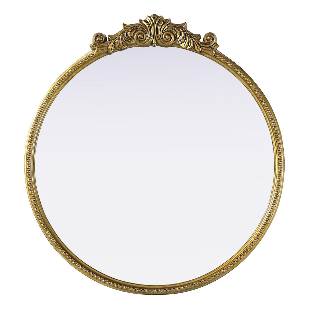 Wall Mirror in Antique Brass by Elegant