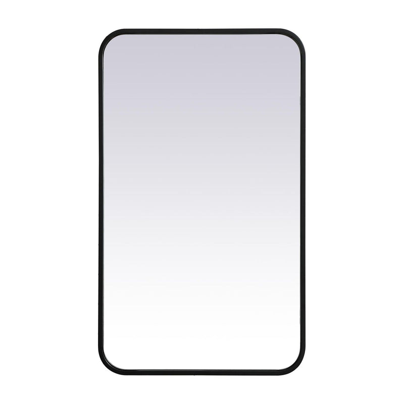 Soft Corner Metal Rectangular Mirror