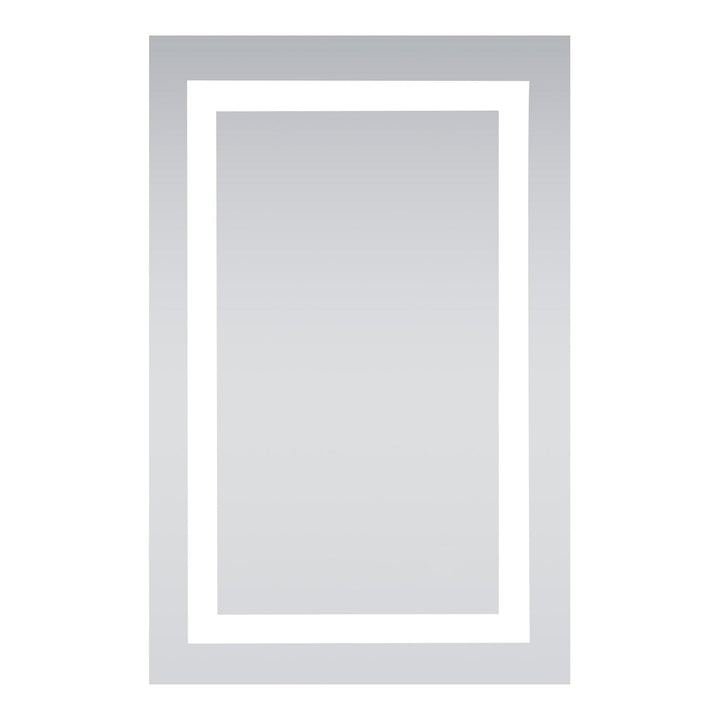 Frameless LED Rectangle Mirror II, 20" W x 30" H / 5000K, by Elegant