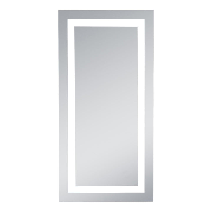 Frameless LED Rectangle Mirror II, 20" W x 40" H / 5000K, by Elegant
