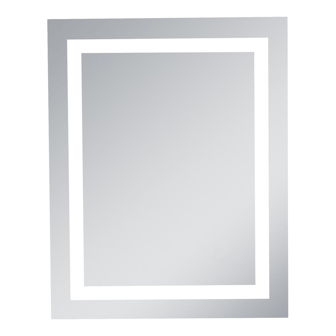 Frameless LED Rectangle Mirror II, 24" W x 30" H / 5000K, by Elegant