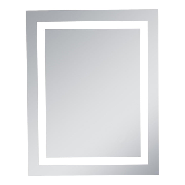 Frameless LED Rectangle Mirror II, 24" W x 30" H / 5000K, by Elegant