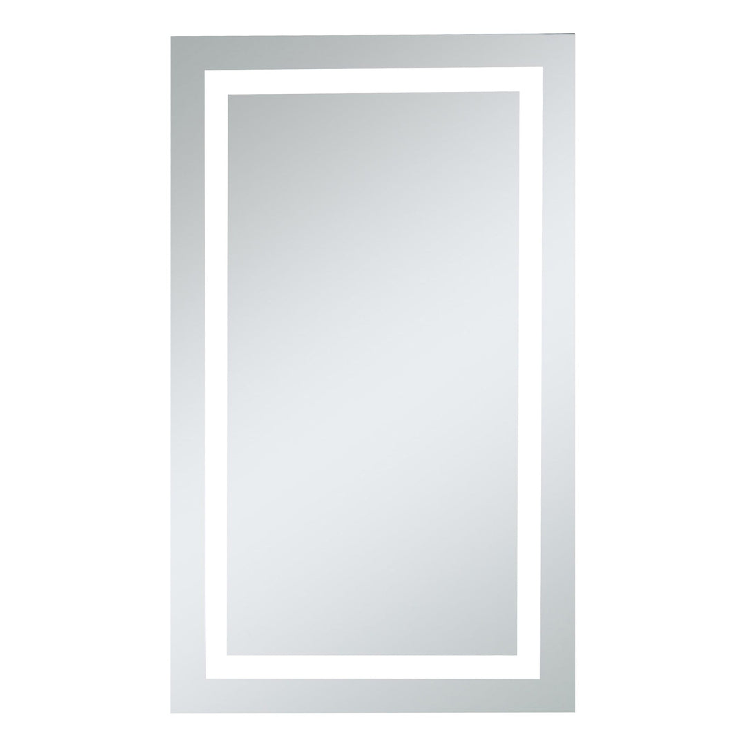 Frameless LED Rectangle Mirror II, 24" W x 40" H / 5000K, by Elegant