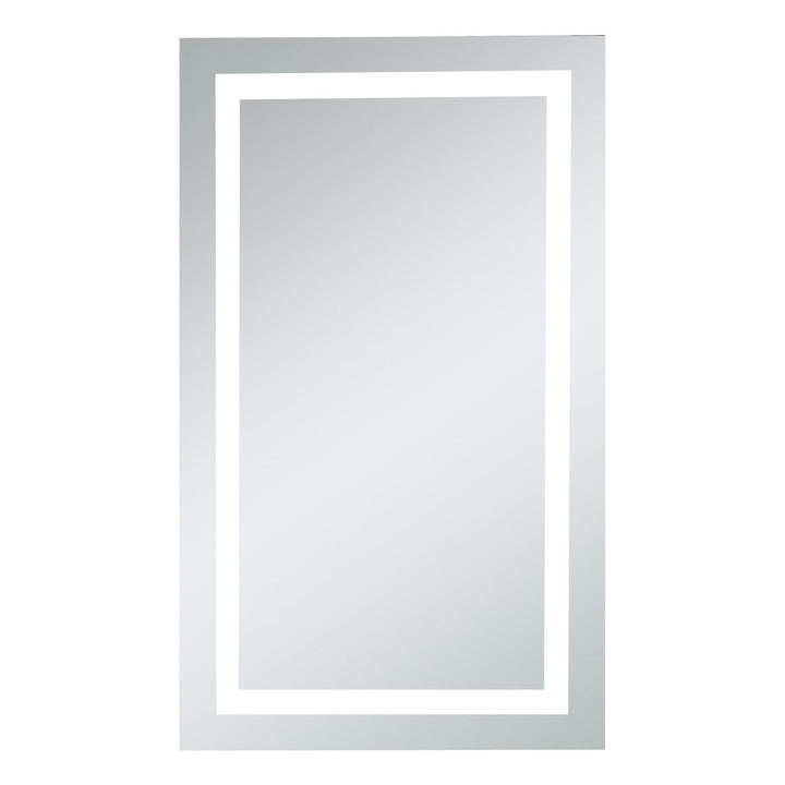 Frameless LED Rectangle Mirror II, 24" W x 40" H / 5000K, by Elegant