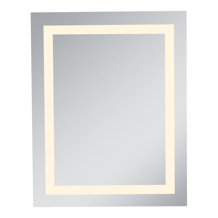 Frameless LED Rectangle Mirror II, 24" W x 30" H / 3000K, by Elegant