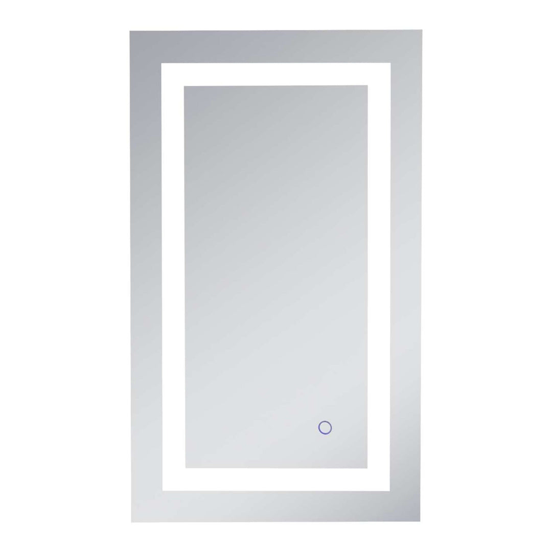 Helios Rectangle LED Mirror, 18" W x 30" H, by Elegant
