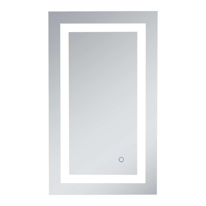 Helios Rectangle LED Mirror, 18" W x 30" H, by Elegant