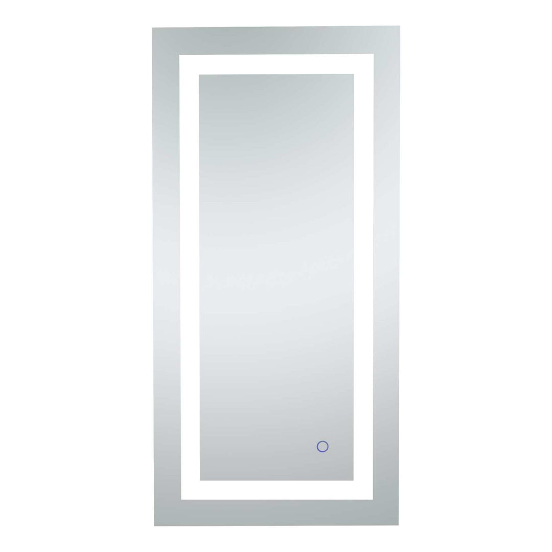 Helios Rectangle LED Mirror, 18" W x 36" H, by Elegant