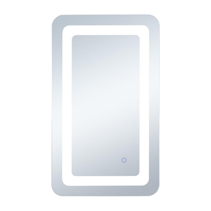 Genesis Rectangle LED Mirror, 27" W x 30" H, by Elegant