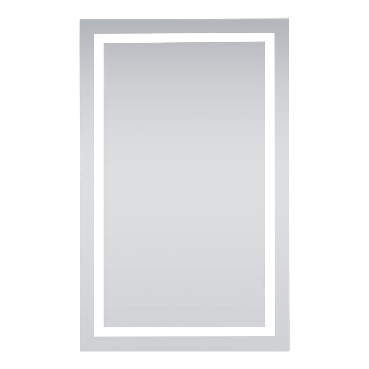 Frameless LED Rectangle Mirror, 32" W x 48" H, by Elegant