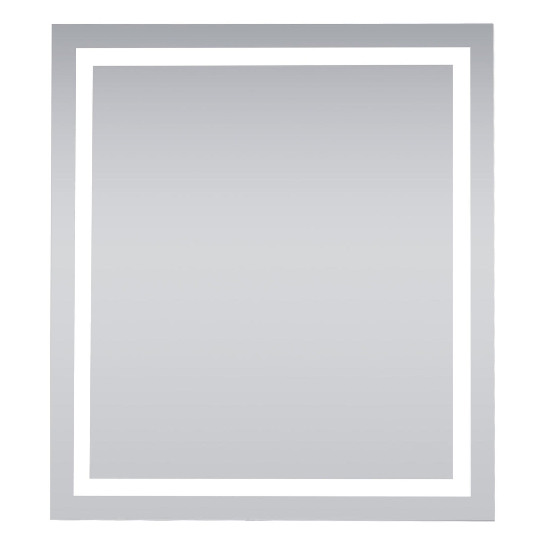Frameless LED Rectangle Mirror, 36" W x 40" H, by Elegant