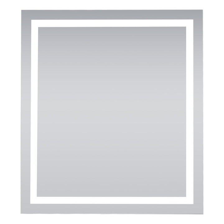 Frameless LED Rectangle Mirror, 36" W x 40" H, by Elegant