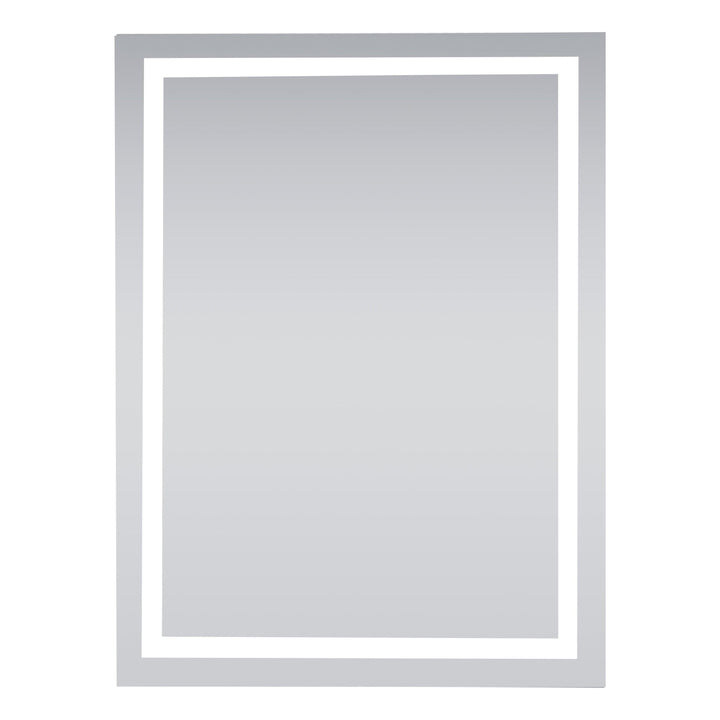 Frameless LED Rectangle Mirror, 36" W x 48" H, by Elegant