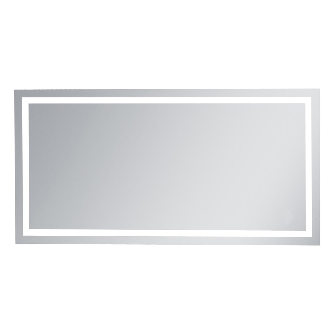 Frameless LED Rectangle Mirror, 36" W x 72" H, by Elegant