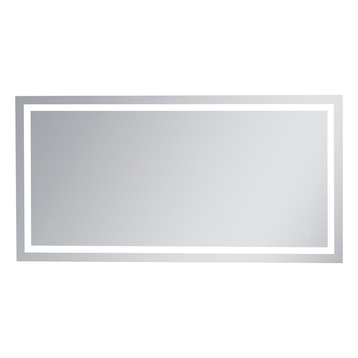 Frameless LED Rectangle Mirror, 36" W x 72" H, by Elegant