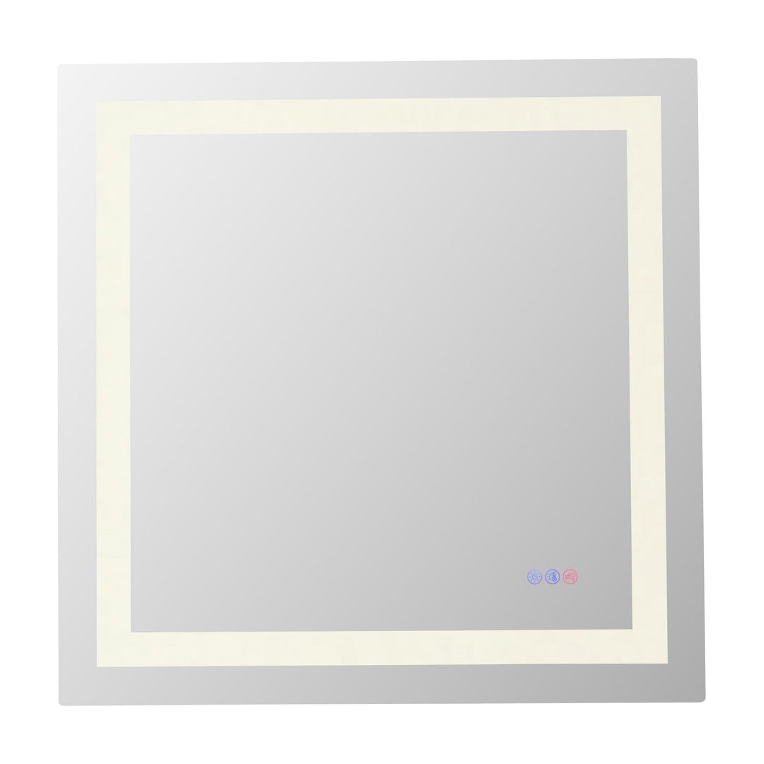 Frameless LED Rectangle Mirror III, 30", by Elegant