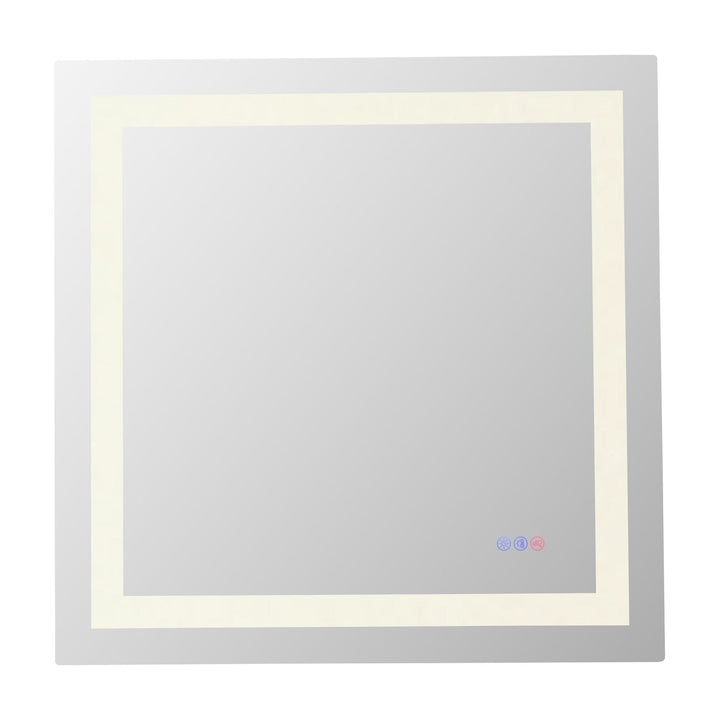 Frameless LED Rectangle Mirror III, 30", by Elegant