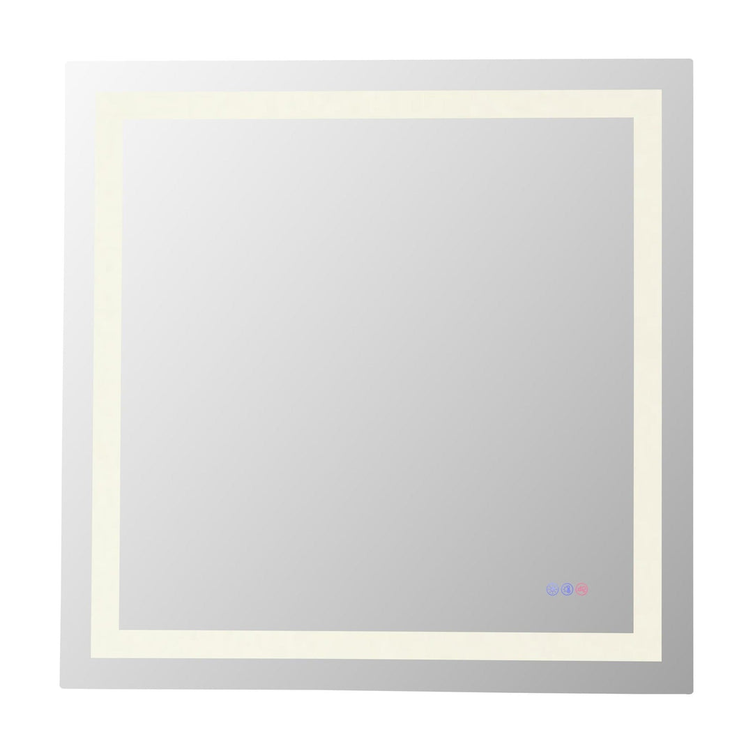 Frameless LED Rectangle Mirror III, 36", by Elegant