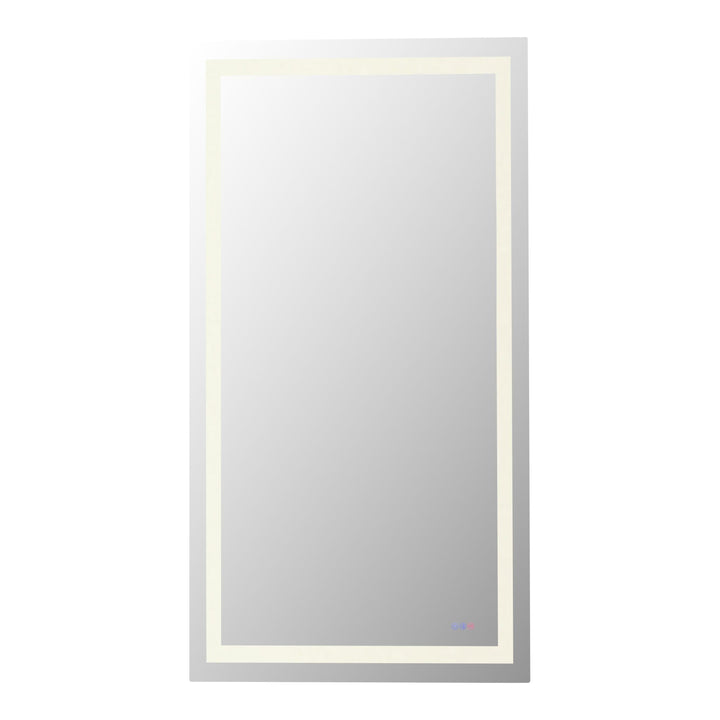 Frameless LED Rectangle Mirror III, 36" W x 72" H, by Elegant