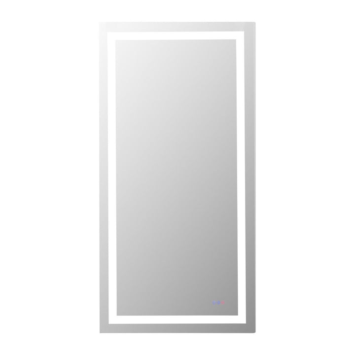 Frameless LED Rectangle Mirror III, 42" W x 60" H, by Elegant