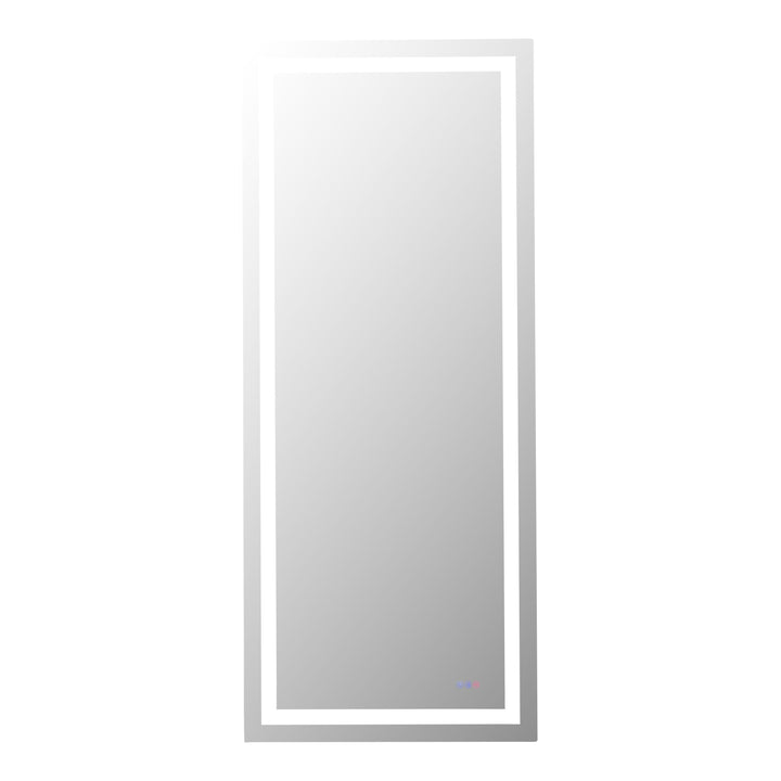 Frameless LED Rectangle Mirror III, 42" W x 72" H, by Elegant