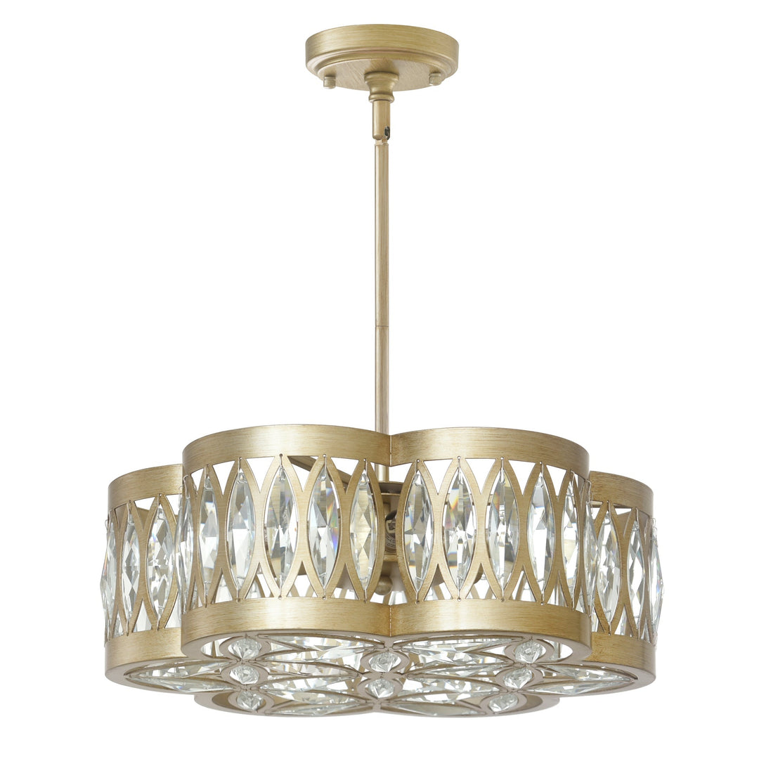 Nova - Chandelier with Crystals