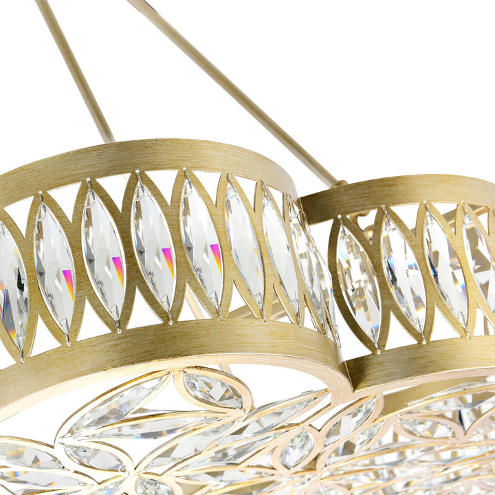 Nova - Chandelier with Crystals