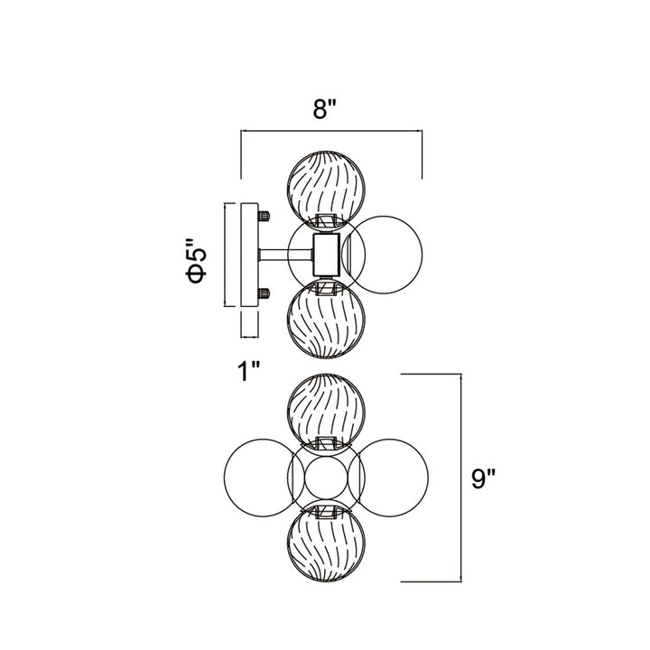 Pallocino - 3 Light Wall Sconce