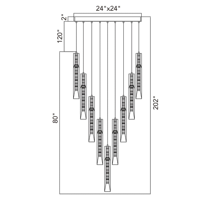 Petra - LED Chandelier