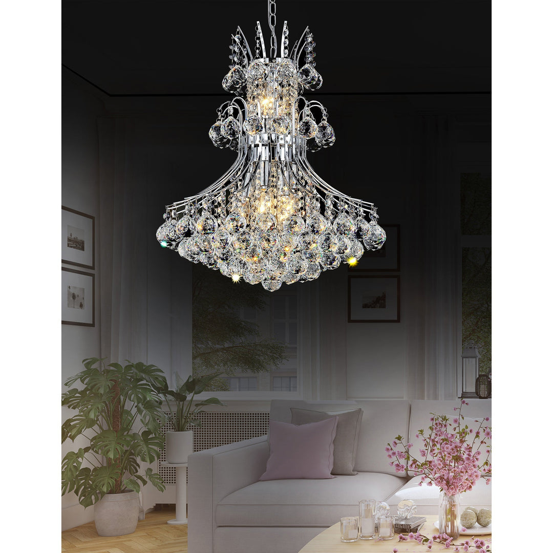Princess - Chandelier with Crystals by CWI Lighting - view 10