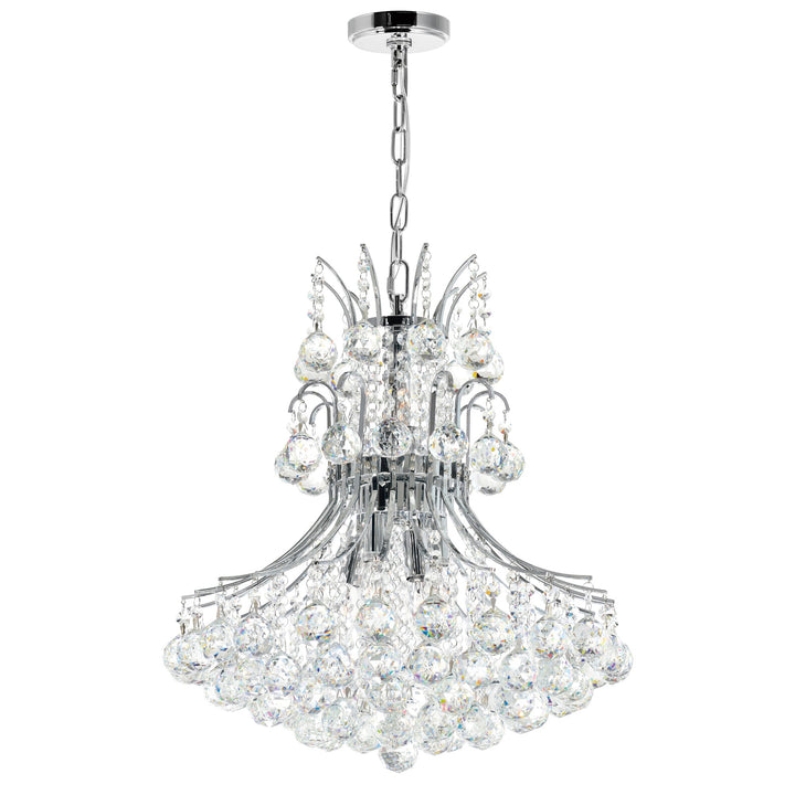 Princess - Chandelier with Crystals in Chrome by CWI Lighting