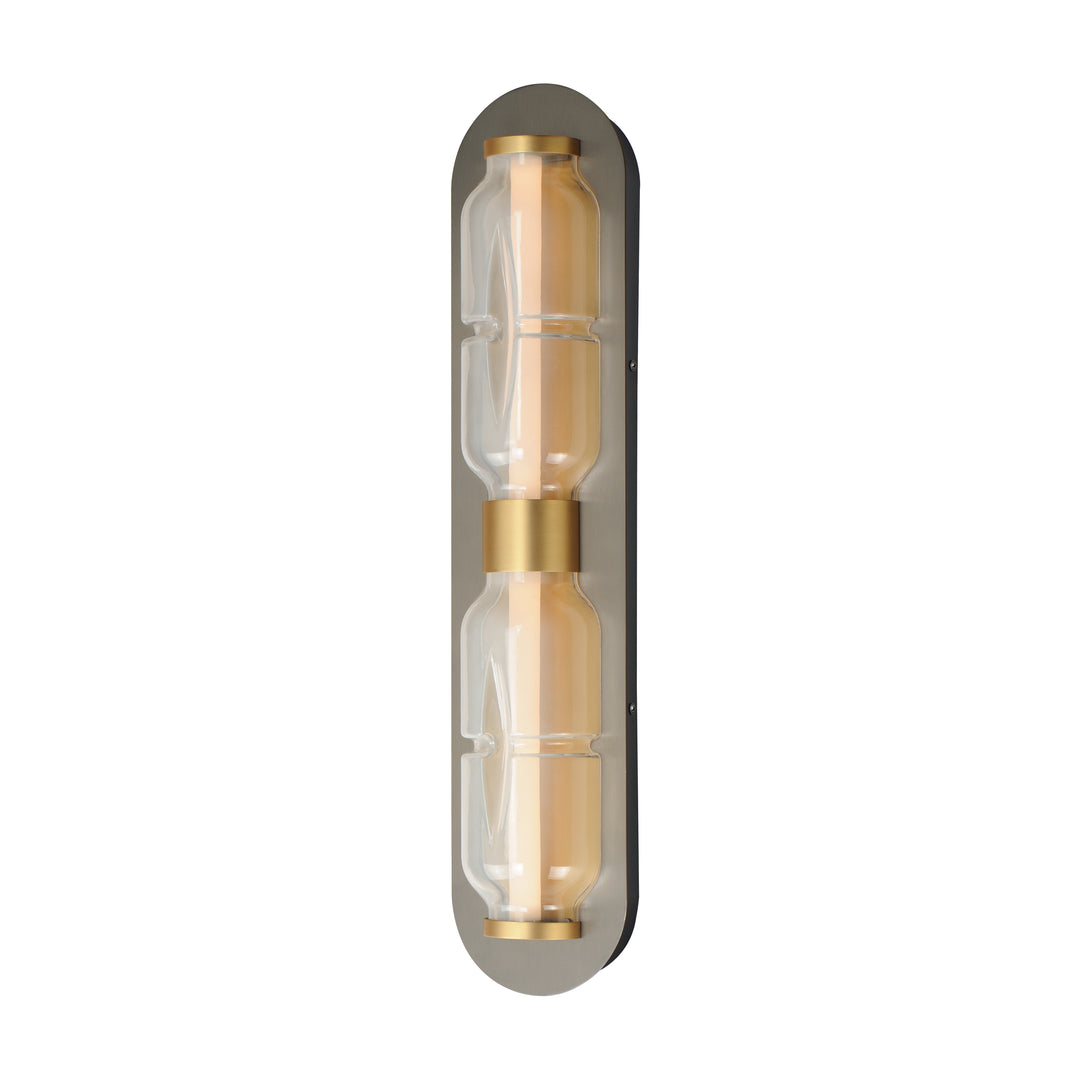 Gusto LED Wall Sconce in Gunmetal / Gold by Studio M