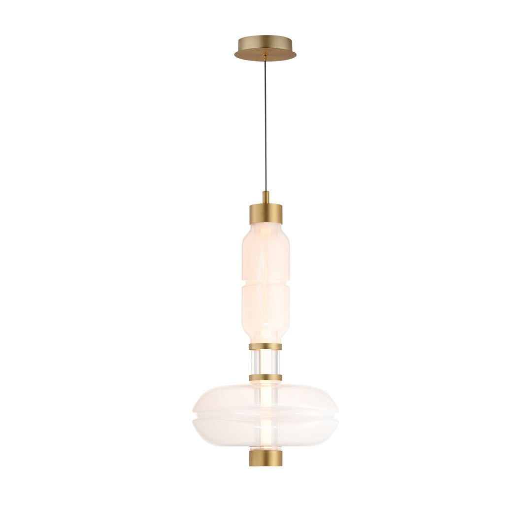 Gusto 22" LED Single Pendant in Gold by Studio M