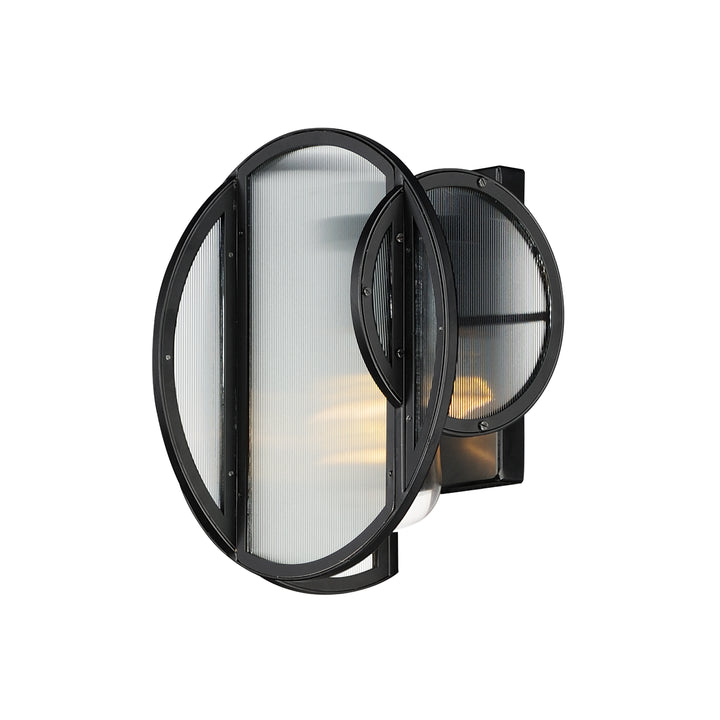 Crux 1-Light Outdoor Sconce in Black by Studio M